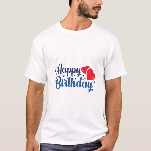 Camiseta happy birthday (Anverso)