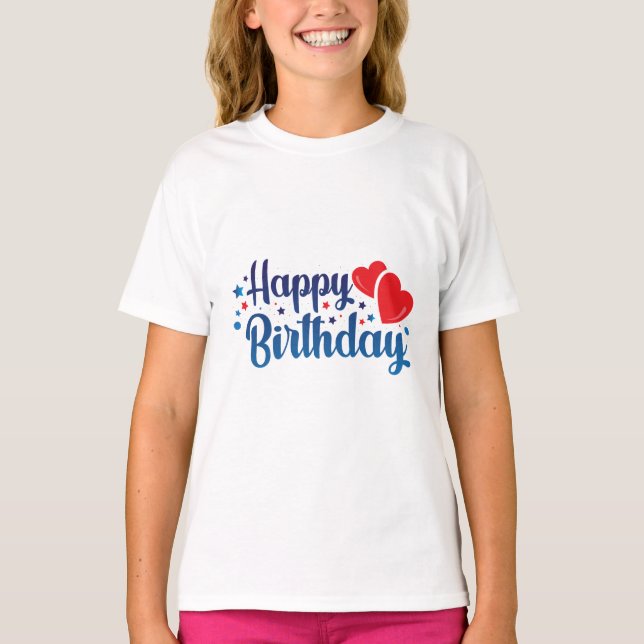 Camiseta happy birthday (Anverso)