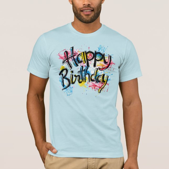 Camiseta Happy birthday (Anverso)