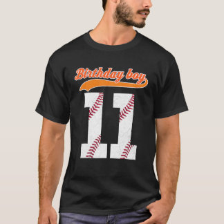 Camiseta Happy Birthday 11Th 11 Year Old Baseball Gifts Boy