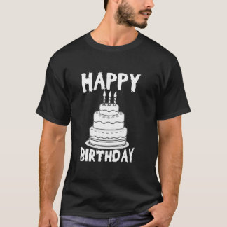 Camiseta Happy Birthday - Birthday Funny