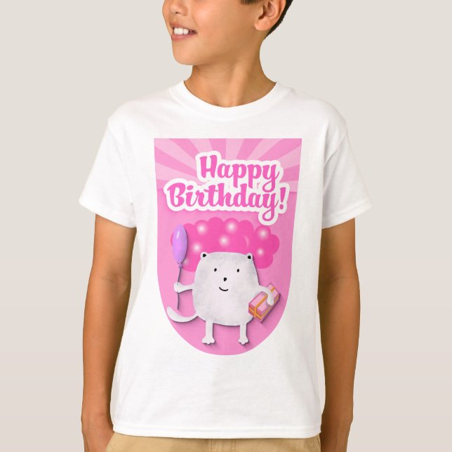 Camiseta Happy Birthday Celebration Design (Anverso)