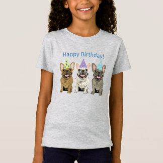 Camiseta Happy Birthday! French Bulldogs