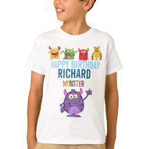 Happy Birthday FUN Monsters kids cute