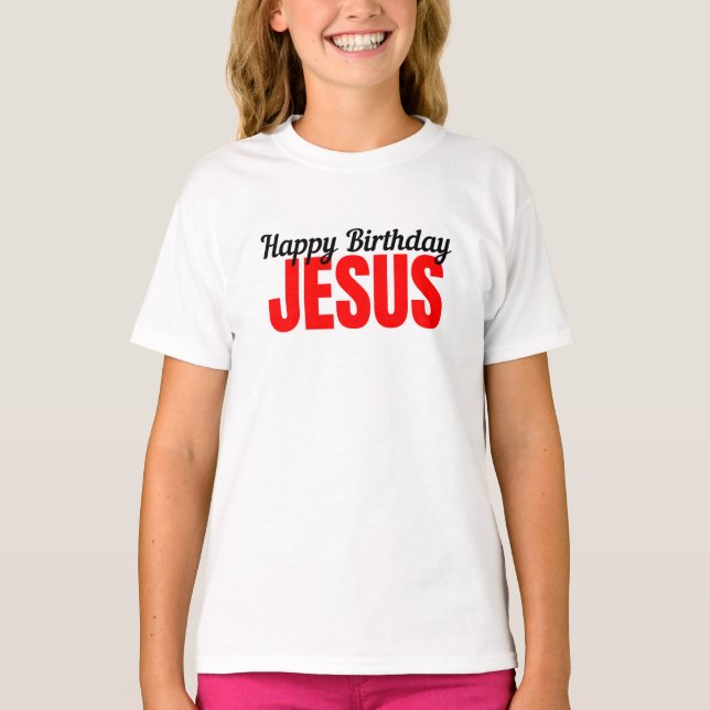 Camiseta Happy Birthday Jesus (Anverso)
