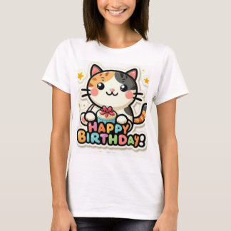 Camiseta Happy Birthday  New  Collection  Design T-Shirt