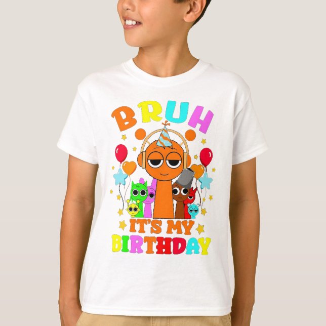 Camiseta Happy Birthday Sprunki (Anverso)