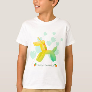 Camiseta Happy Birthday! Unicorn in pastel gradient colors