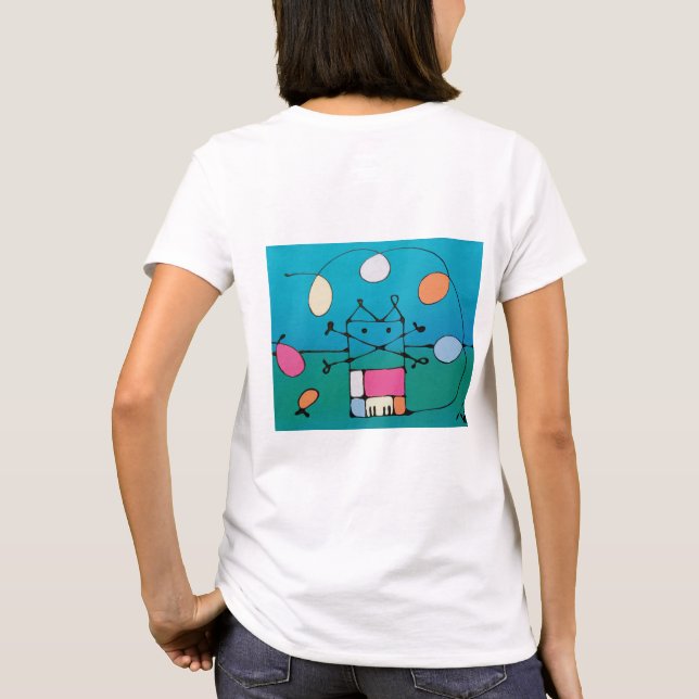 Camiseta happy birthdaycat - T-shirt (Reverso)