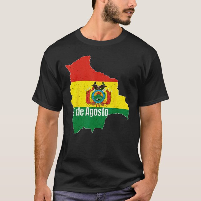 Camiseta Happy Bolivian Independence Day I Love La Paz Boli (Anverso)