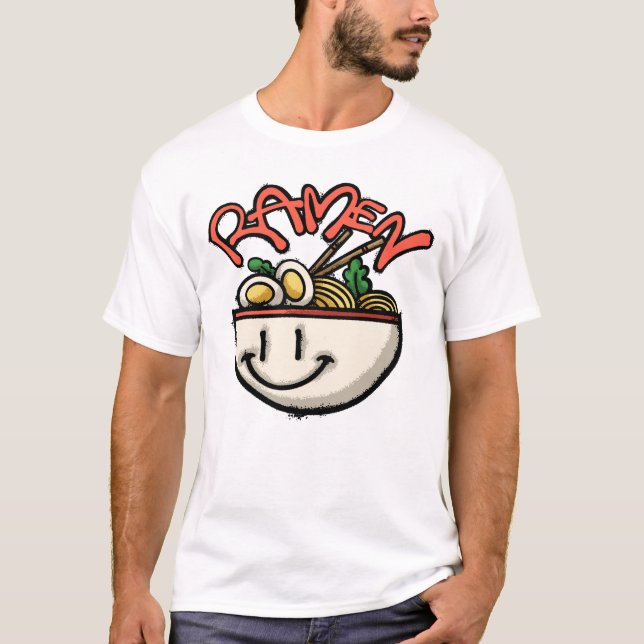 Camiseta Happy Bowl of Ramen Noodles Streetwear (Anverso)