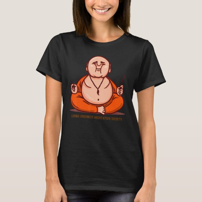 Camiseta Happy Buddha Loving Kindness Metta Blessing Prayer (Anverso)