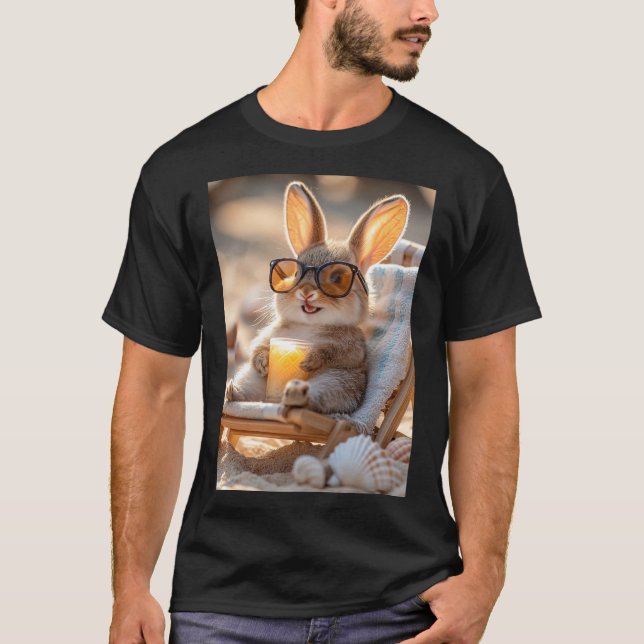 Camiseta Happy Bunny - Der entspannte Hase (Anverso)