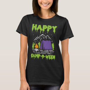 Camiseta Happy camp o ween para un fanático de campamento h