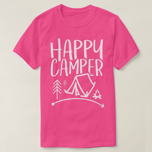Camiseta Happy Camper - Camping  for Men, Women, and Kids   (Diseño del anverso)