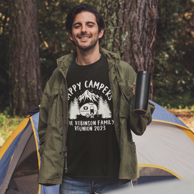 Camiseta Happy Campers - Funny Family Reunion (Subido por el creador)