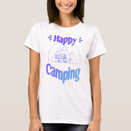 Camiseta Happy Camping - fröhliches cooles GrafikdesT-Shirt