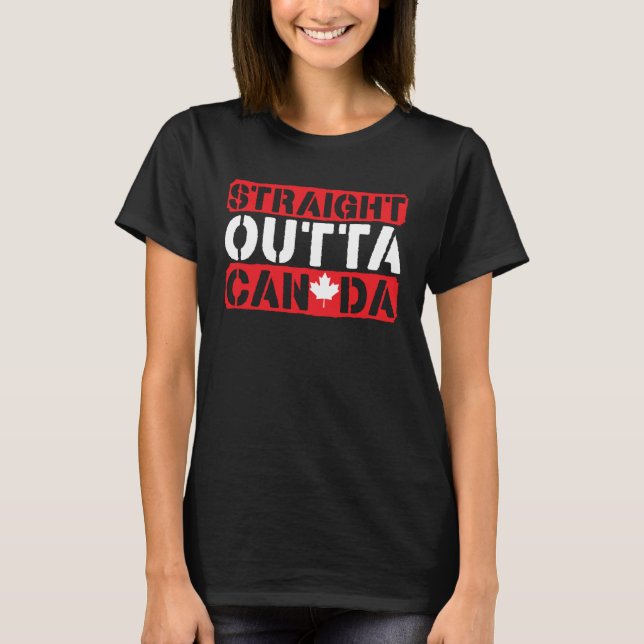 Camiseta Happy Canada Day Canadian Canada Flag Maple Leaf   (Anverso)