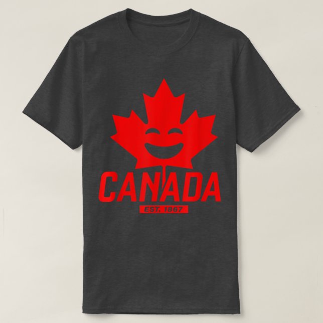 Camiseta Happy Canada Est (Diseño del anverso)