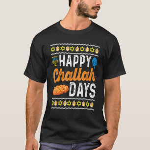 Camiseta Happy Challah Days Hanukkah