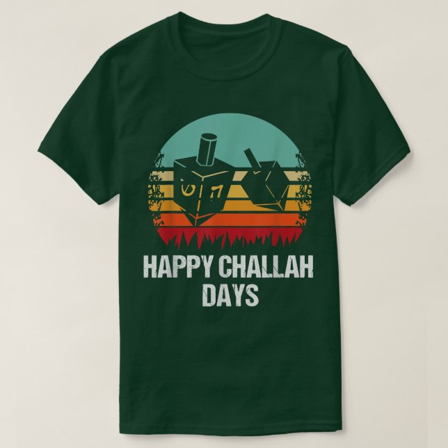 Camiseta Happy Challah Days Hanukkah Jewish Chanukkah  (Diseño del anverso)