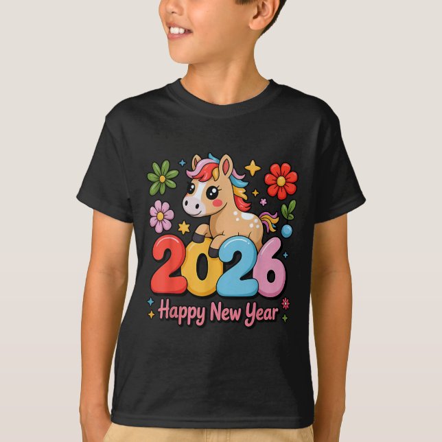 Camiseta Happy Chinese Lunar New Year 2026 Year Of The Fire (Anverso)
