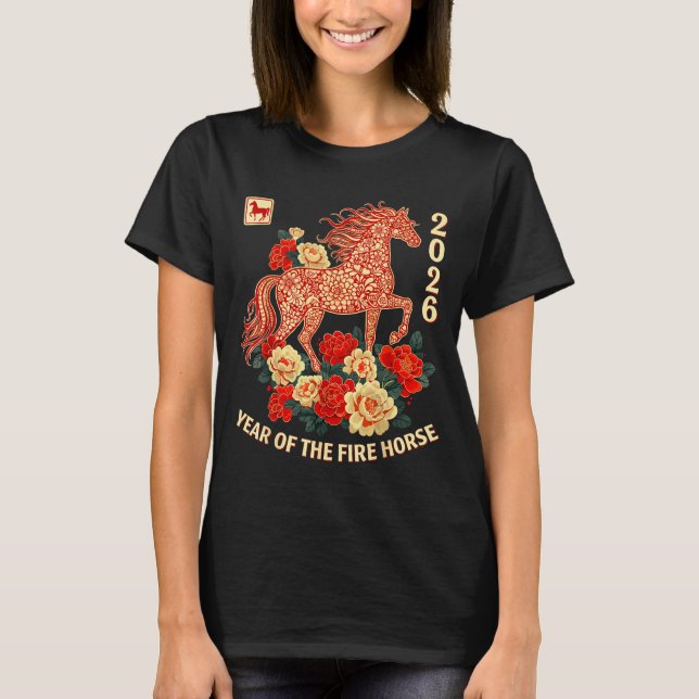 Camiseta Happy Chinese Lunar New Year Of The Horse 2026 Kid (Anverso)