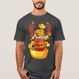 Camiseta Happy Chinese New Year 2022 Year of The Tiger Chin
