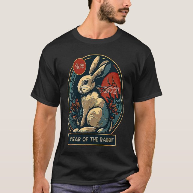 Camiseta Happy Chinese New Year 2023 Year of The Rabbit Hor (Anverso)