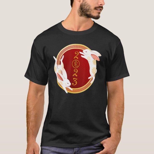 Camiseta Happy Chinese New Year 2023 Year Of The Rabbit Kid (Anverso)