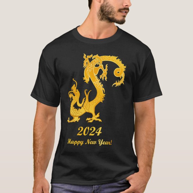 Camiseta Happy Chinese New Year 2024 Year of the Dragon 202 (Anverso)