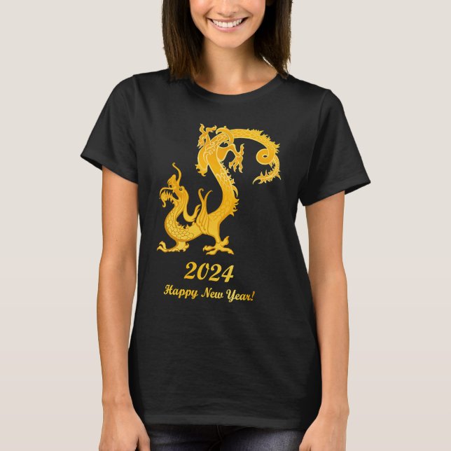 Camiseta Happy Chinese New Year 2024 Year of the Dragon 202 (Anverso)