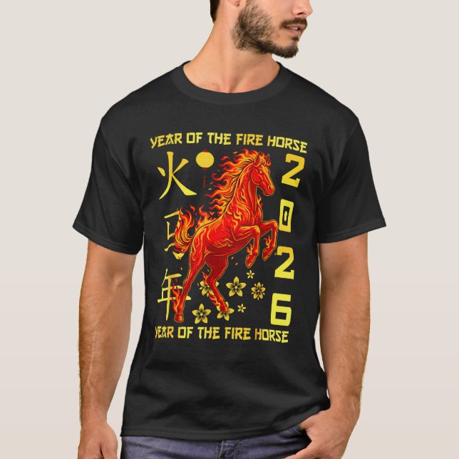 Camiseta Happy Chinese New Year Of The Horse 2026 Lunar New (Anverso)