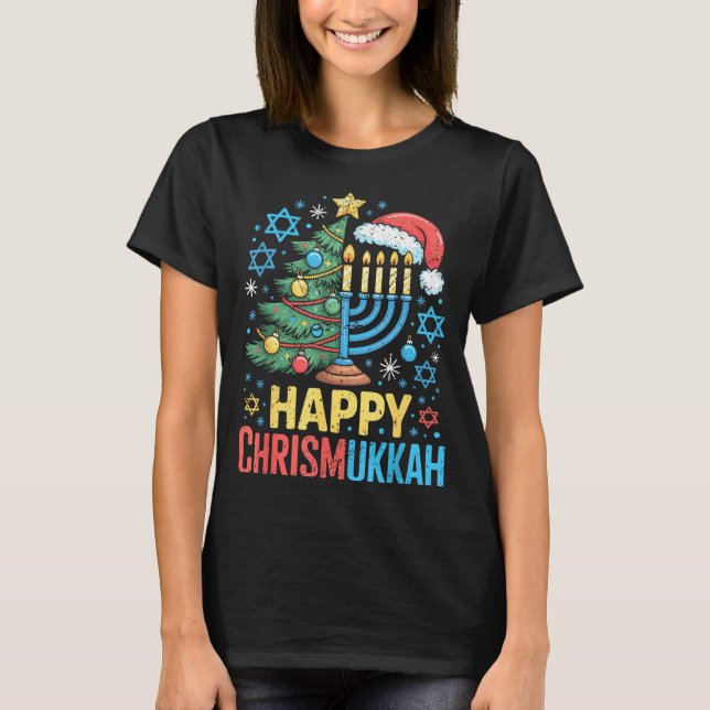 Camiseta Happy Chrismukkah Holiday Christmas And Hanukkah S (Anverso)