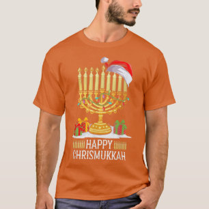 Camiseta Happy Chrismukkah Jewish Christmas Hanukkah Holida