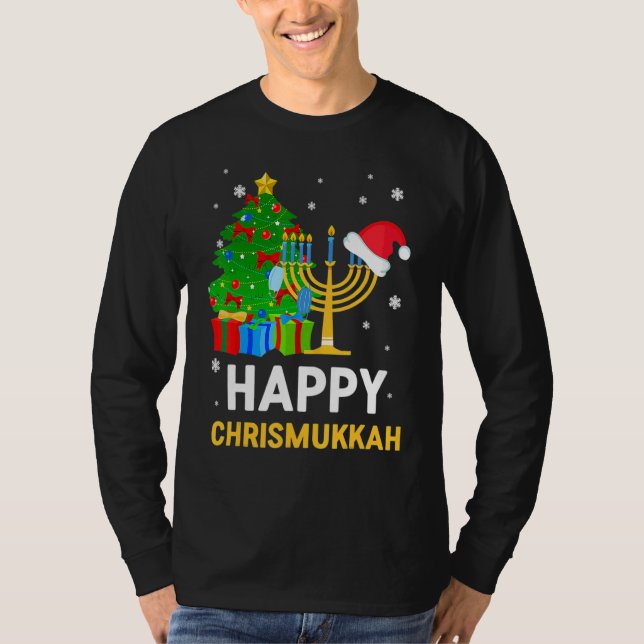 Camiseta Happy Chrismukkah Jewish Christmas Hanukkah Holida (Anverso)