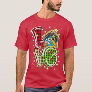Camiseta Happy Christmas Love Nativity Laurie Furnell XMas 