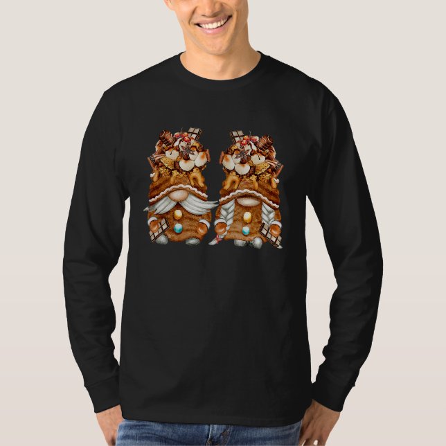Camiseta Happy Christmas with Su2019mores Gnome Baking Gnom (Anverso)
