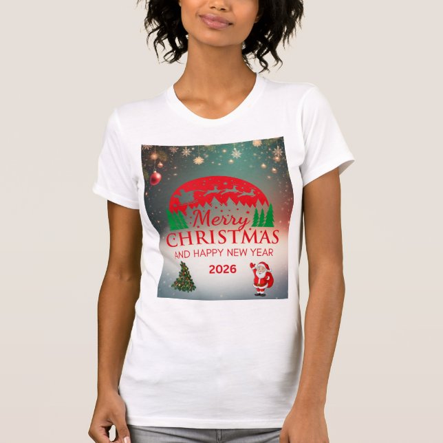 Camiseta Happy Christmes T Shirt (Anverso)