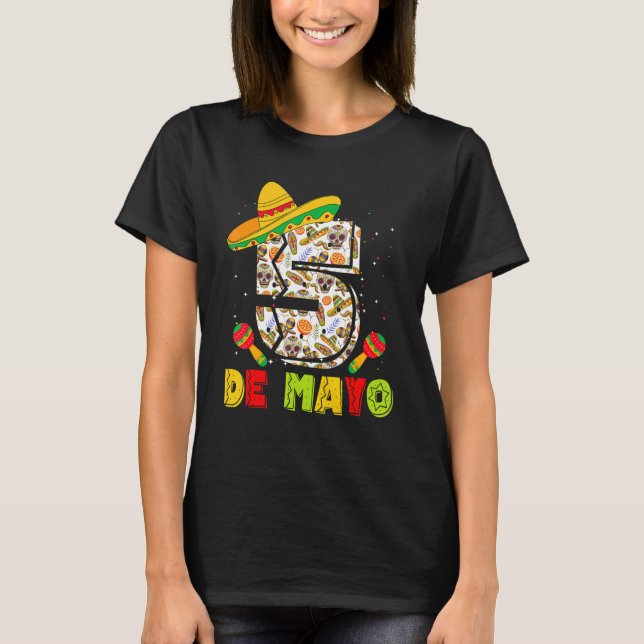 Camiseta Happy Cinco De Mayo 2023 Mexican Party Lets Fiesta (Anverso)