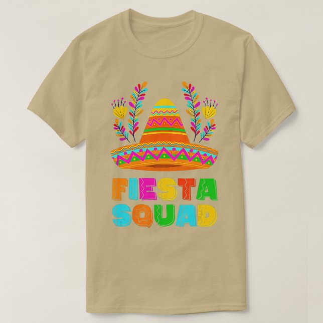 Camiseta Happy Cinco De Mayo Fiesta Squad Mexican Party Par (Diseño del anverso)