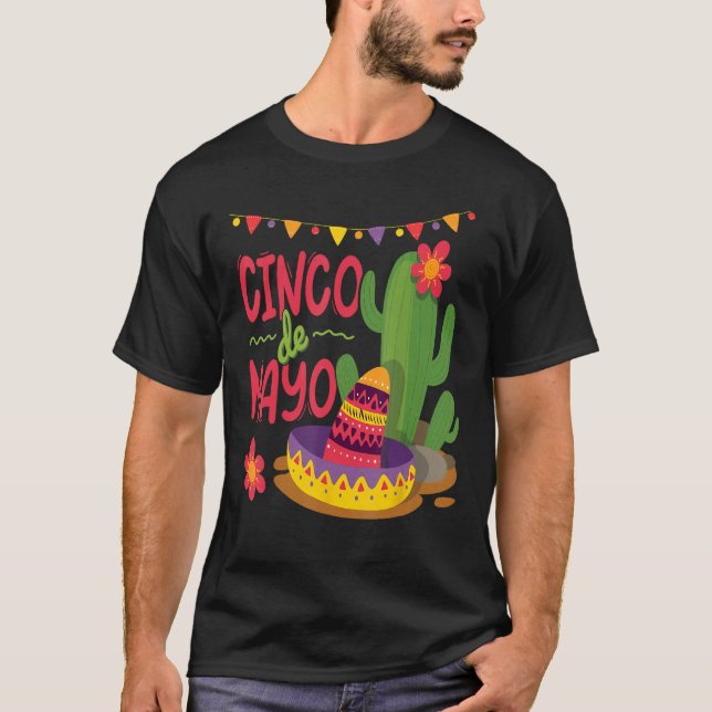 Camiseta Happy Cinco De Mayo Viva Mexico 5 De Mayo 2 (Anverso)