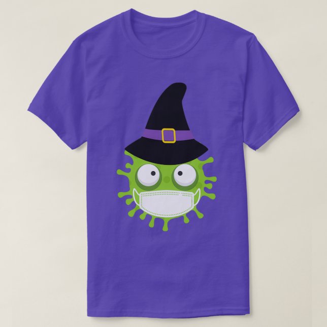 Camiseta Happy Coronaween Halloween 2020 Coronavirus Witch  (Diseño del anverso)