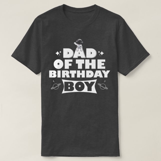 Camiseta Happy Dad On Kids Birthday  (Diseño del anverso)