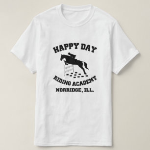 Camiseta Happy Day Stables, Riding Academy, Norridge, IL