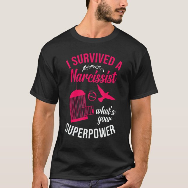 Camiseta Happy Divorce Party I Survived A Narcissist What's (Anverso)