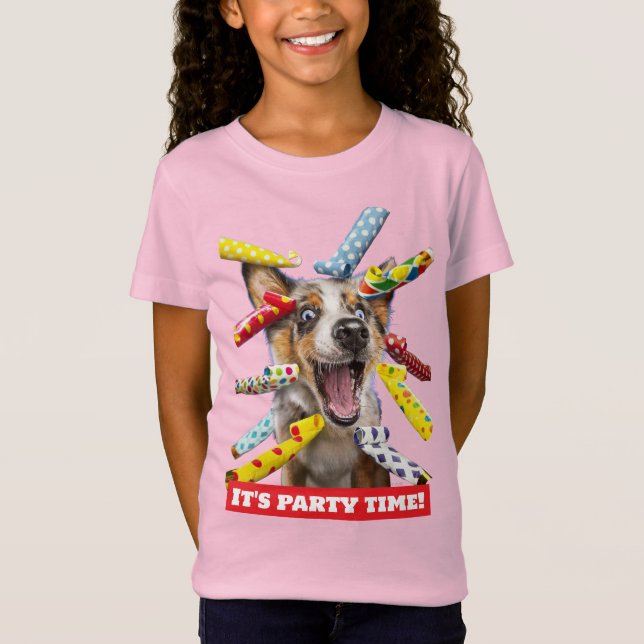 Camiseta Happy Dog Party Blowers (Anverso)