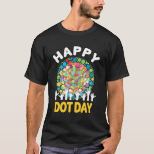 Camiseta Happy Dot Day 2023 Colorful Dot Hand International