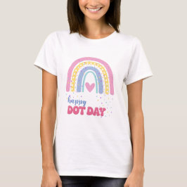 Camiseta Happy Dot Day - Boho Rainbow and Dots