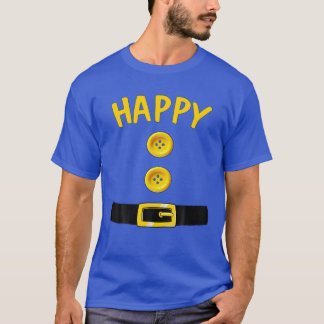 Camiseta Happy Dwarf Halloween Costume Color Matching Dopey